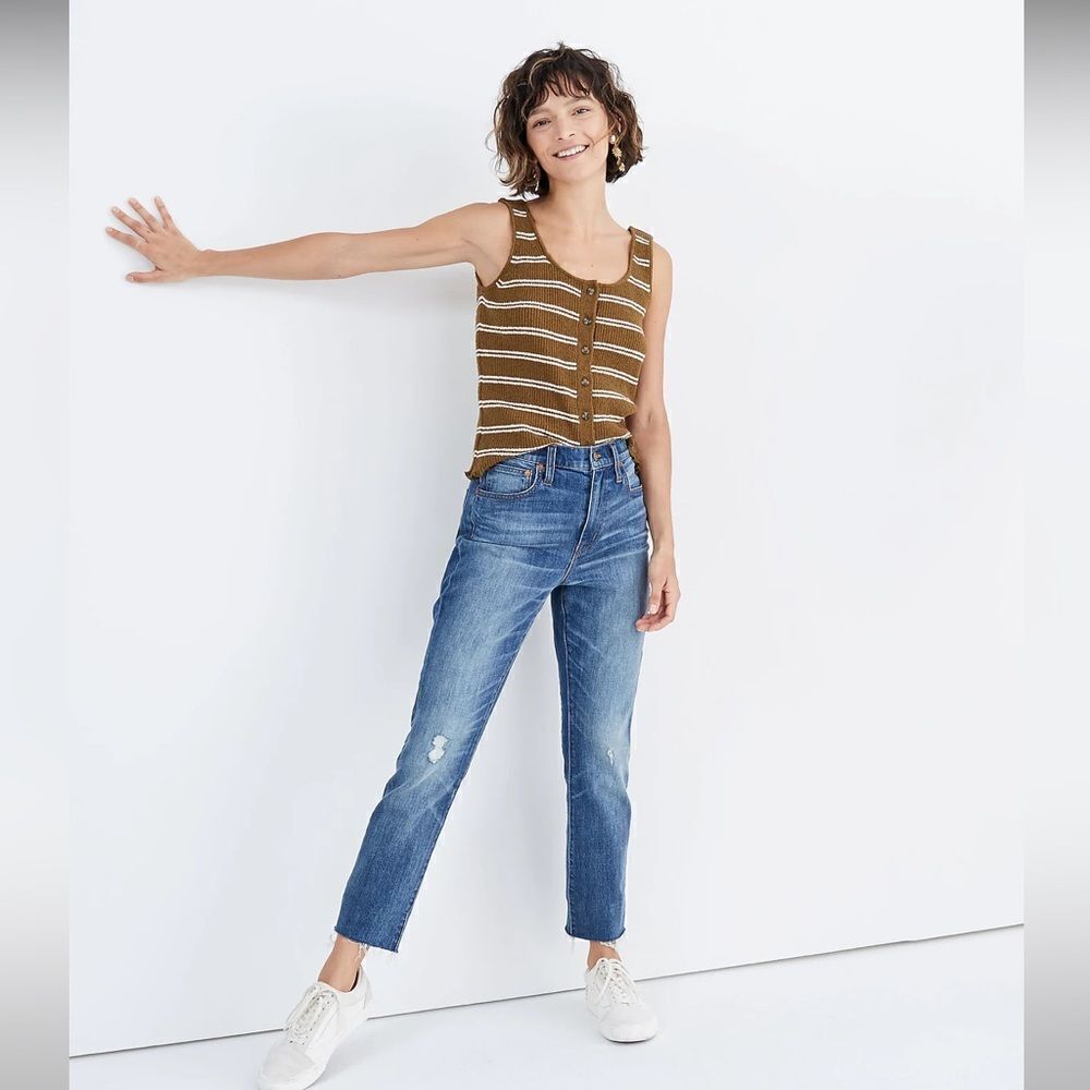 Madewell The High-Rise Slim Boyjean Raw-Hemmed Edition